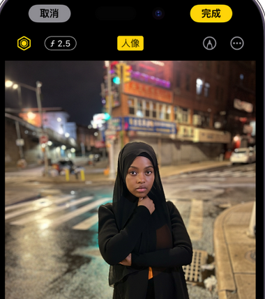 舟山苹果15服务店分享如何在iPhone15系列机型拍摄照片中添加人像效果 